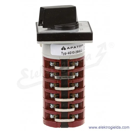 Łącznik krzywkowy 4G10-2846-U "ZDALNY-LOKALNY" dwupozycyjny, 6-segmentów, bez obudowy Łącznik krzywkowy 4G10-2846-U "ZDALNY-LOKALNY" dwupozycyjny, 6-segmentów, bez obudowy