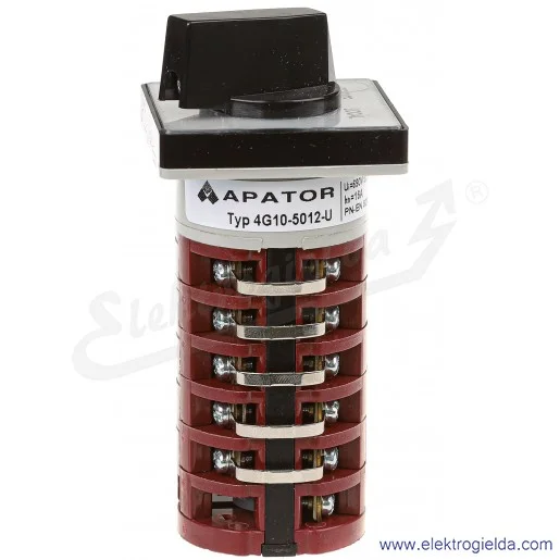 Łącznik krzywkowy 4G10-5012-U dwupozycyjny, bez obudowy Łącznik krzywkowy 4G10-5012-U dwupozycyjny, bez obudowy