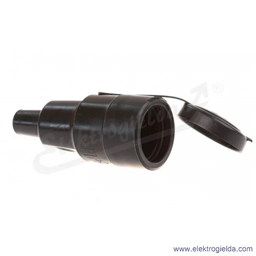 Gniazdo przenośne gumowe 9002228 z zatyczką 16A 2P+PE 230V IP44 Gniazdo przenośne gumowe 9002228 z zatyczką 16A 2P+PE 230V IP44