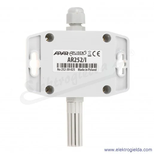 Przetwornik wilgotności i temperatury AR252/I wyjście 4..20mA obudowa naścienna 58x94x35mm IP65 Przetwornik wilgotności i temperatury AR252/I wyjście 4..20mA obudowa naścienna 58x94x35mm IP65