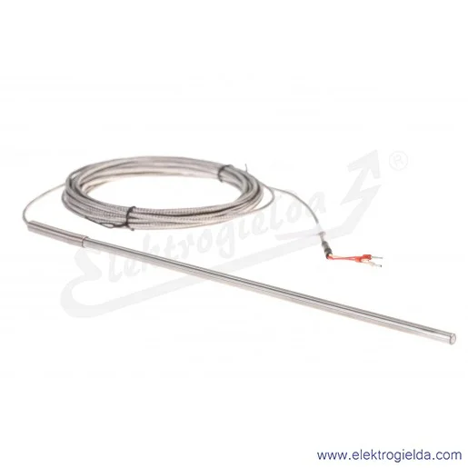 Czujnik temperatury AR131-Pt100-B-6-270-5-6-3-S-400C Pt100, klasa B, fi 6x270mm, przewód 5 metrów, 2x oplot z włókna szklanego, Czujnik temperatury AR131-Pt100-B-6-270-5-6-3-S-400C Pt100, klasa B, fi 6x270mm, przewód 5 metrów, 2x oplot z włókna szklanego,