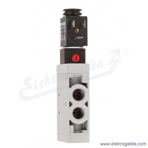 Zawór rozdzielający elektromagnetyczny L12BA452BQ00061, 5/2 monostabilny, G1/4, 1-10 Bar, 550 l/min, 24VDC, Asco Numatics Zawór rozdzielający elektromagnetyczny L12BA452BQ00061, 5/2 monostabilny, G1/4, 1-10 Bar, 550 l/min, 24VDC, Asco Numatics