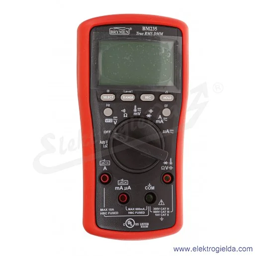 Multimetr 102138 BM235 TRMS (AC+DC) VFD EF 50kHz pomiar temperatury Multimetr 102138 BM235 TRMS (AC+DC) VFD EF 50kHz pomiar temperatury