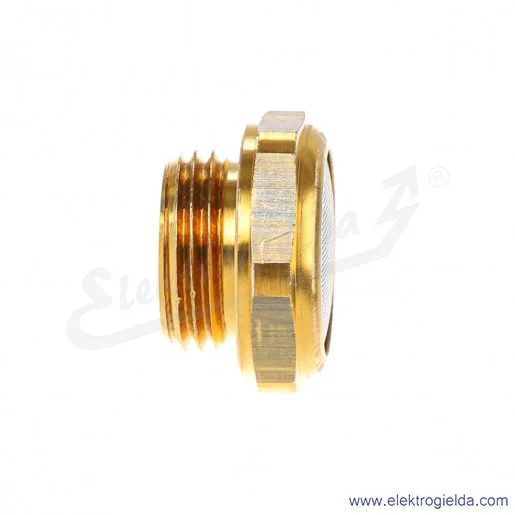 Tłumik hałasu płaski 2901-1/2, max 10 Bar, 3400 l/min, obudowa z brązu, element tłymiący stal nierdzewna, gwint zewnętrzny, Camo Tłumik hałasu płaski 2901-1/2, max 10 Bar, 3400 l/min, obudowa z brązu, element tłymiący stal nierdzewna, gwint zewnętrzny, Camo