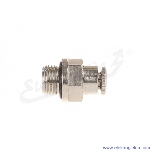 Złączka wtykowa prosta 6512 4-1/8, G1/8, FI 4, z mosiądzu niklowanego, klucz 12, -0.9-16 Bar, gwint zewnętrzny, Camozzi Złączka wtykowa prosta 6512 4-1/8, G1/8, FI 4, z mosiądzu niklowanego, klucz 12, -0.9-16 Bar, gwint zewnętrzny, Camozzi