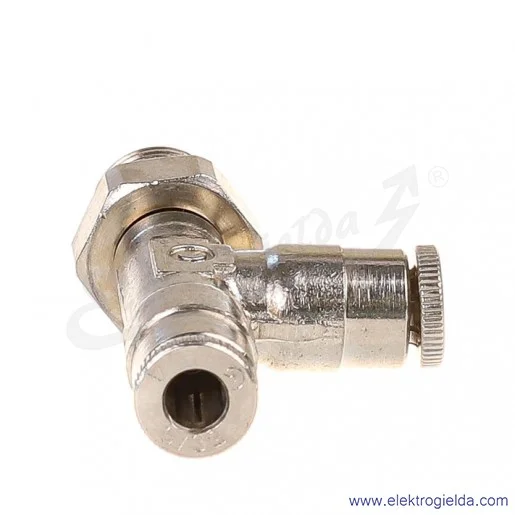 Trójnik wtykowy T, S6440 4-1/8, G1/8, 2x Fi 4, z mosiądzu niklowanego, -0.9 -16 Bar, Camozzi Trójnik wtykowy T, S6440 4-1/8, G1/8, 2x Fi 4, z mosiądzu niklowanego, -0.9 -16 Bar, Camozzi