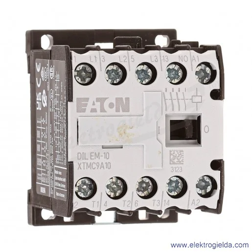 Stycznik DILEM-10(24V50/60HZ) 3P+1NO 4kW 9A Us 24VAC Stycznik DILEM-10(24V50/60HZ) 3P+1NO 4kW 9A Us 24VAC