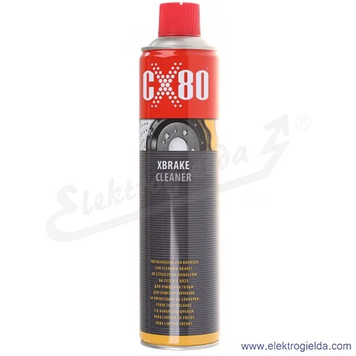 Zmywacz hamulcowy CX-80 XBRAKE CLEANER 600ml preparat do czyszczenia Zmywacz hamulcowy CX-80 XBRAKE CLEANER 600ml preparat do czyszczenia