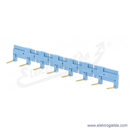 Mostek grzebieniowy 095.08 8-polowy niebieski do gniazd 95.83.3,95.85.3 Mostek grzebieniowy 095.08 8-polowy niebieski do gniazd 95.83.3,95.85.3