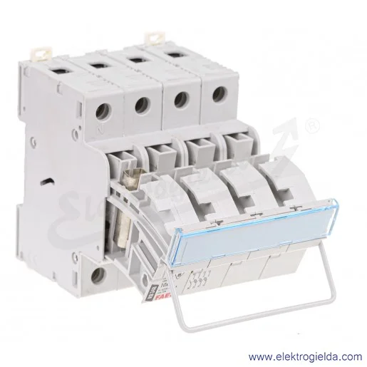 Rozłącznik bezpiecznikowy 005848 RB 348 cylindryczny 3P+N 10x38mm Rozłącznik bezpiecznikowy 005848 RB 348 cylindryczny 3P+N 10x38mm