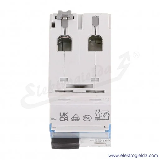 Wyłącznik różnicowoprądowy 410923 P312B 1P+N, typ B, 25A, 30mA, czułoość AC, przycisk Test Wyłącznik różnicowoprądowy 410923 P312B 1P+N, typ B, 25A, 30mA, czułoość AC, przycisk Test