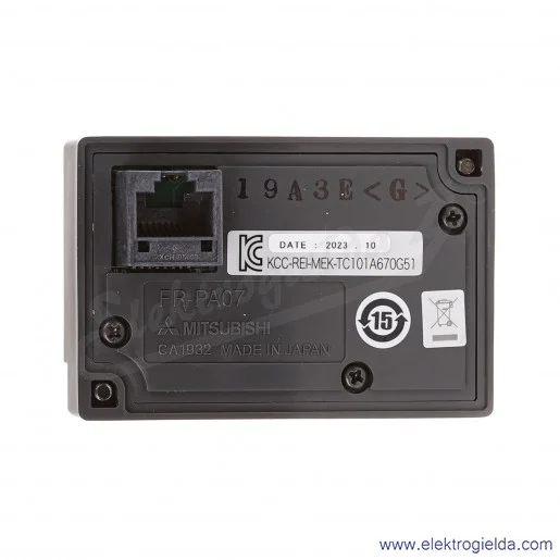 Programator do falownika 214795 FR-PA07 prosty moduł parametrów dla wszystkich FR-E700 Programator do falownika 214795 FR-PA07 prosty moduł parametrów dla wszystkich FR-E700