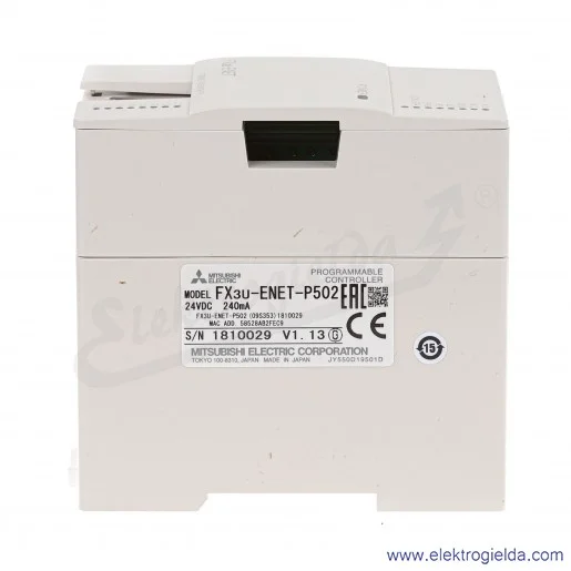 Moduł ethernet 225142 FX3U-ENET- P502 MODBUS TCP/IP Moduł ethernet 225142 FX3U-ENET- P502 MODBUS TCP/IP