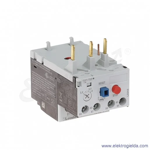 Przekaźnik termiczny RF380400 zakres regulacji 2,5-4A Przekaźnik termiczny RF380400 zakres regulacji 2,5-4A