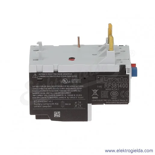 Przekaźnik termiczny RF381400 zakres regulacji 9-14A Przekaźnik termiczny RF381400 zakres regulacji 9-14A