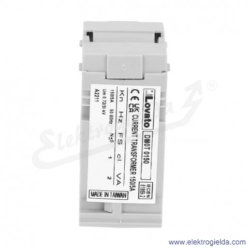 Przekładnik prądowy DM0T 0150 150/5A, średnica otworu 22mm Przekładnik prądowy DM0T 0150 150/5A, średnica otworu 22mm