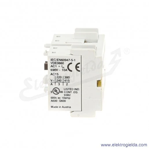 Styki pomocnicze J73KN-A-11 1NO1NC do J7KNA Styki pomocnicze J73KN-A-11 1NO1NC do J7KNA