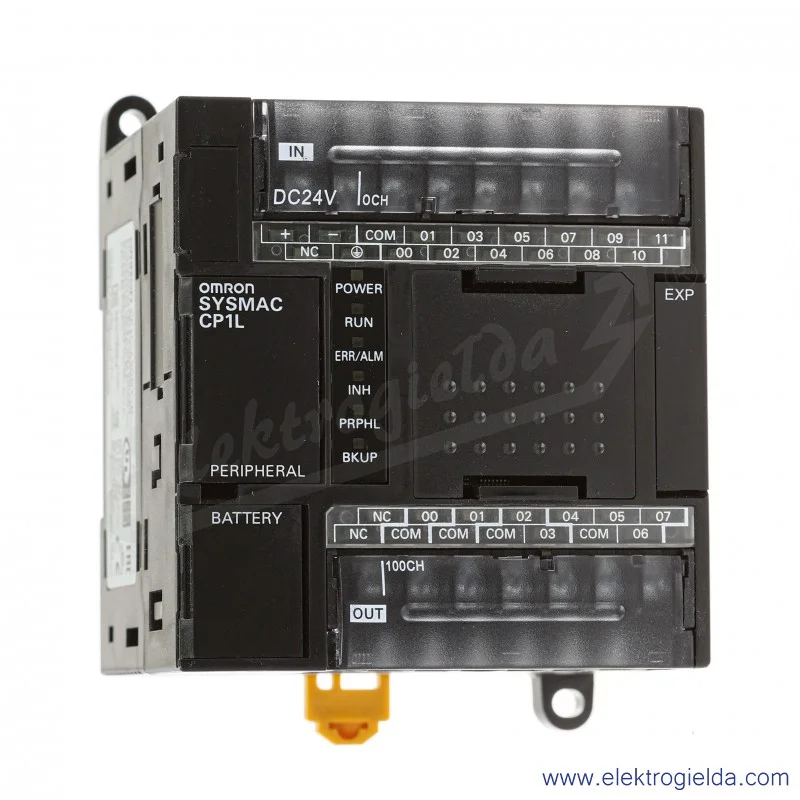 Sterownik PLC CP1L-L20DT-D zasilanie 24 VDC, 12 wejść x 24 VDC, 8 wyjść PNP 0.3A, program 5 tys. kroków + pamięć danych 10 tys.  Sterownik PLC CP1L-L20DT-D zasilanie 24 VDC, 12 wejść x 24 VDC, 8 wyjść PNP 0.3A, program 5 tys. kroków + pamięć danych 10 tys.