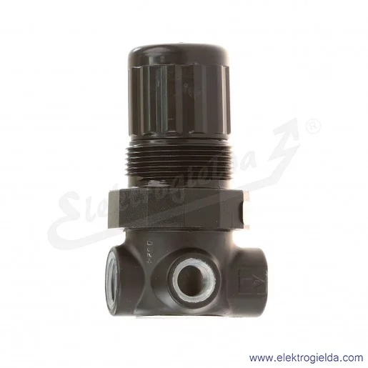 Reduktor R07-200-RNKG, G1/4, zakres regulacji ciśnienia 0,3-7 Bar, przepływ 900 l/min, bez manometru Reduktor R07-200-RNKG, G1/4, zakres regulacji ciśnienia 0,3-7 Bar, przepływ 900 l/min, bez manometru