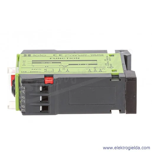 Przekaźnik czasowy jednofunkcyjny RPC-1ER-UNI 1P 12..240VAC/DC z niezależną regulacją czasów T1 i T2, funkcja ER Przekaźnik czasowy jednofunkcyjny RPC-1ER-UNI 1P 12..240VAC/DC z niezależną regulacją czasów T1 i T2, funkcja ER