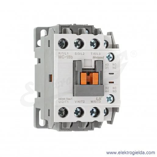 Stycznik Metasol MC-18B 7.5KW, 18A, napięcie cewki 24VAC 1NO1NC Stycznik Metasol MC-18B 7.5KW, 18A, napięcie cewki 24VAC 1NO1NC