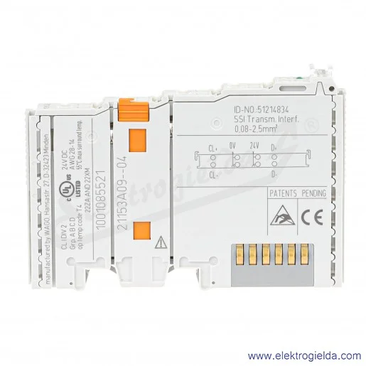 Moduł wejściowy 242310 STL-SSI STlite interfejs nadajnika SSI Moduł wejściowy 242310 STL-SSI STlite interfejs nadajnika SSI