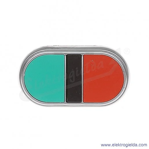 Przycisk główka LPC B7113 dwuklawiszowy czerwono-zielony, 2 kryte, samoczynny powrót Przycisk główka LPC B7113 dwuklawiszowy czerwono-zielony, 2 kryte, samoczynny powrót
