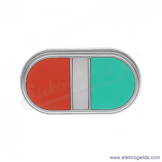 Przycisk główka LPCBL7113 dwuklawiszowy zielono-czerwony, z podświetlanym wskaźnikiem, 2 kryte, samoczynny powrót Przycisk główka LPCBL7113 dwuklawiszowy zielono-czerwony, z podświetlanym wskaźnikiem, 2 kryte, samoczynny powrót