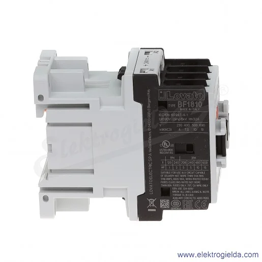 Stycznik BF1810D024 24VDC Ith 32A AC3/400V 7,5KW, 1NO Stycznik BF1810D024 24VDC Ith 32A AC3/400V 7,5KW, 1NO