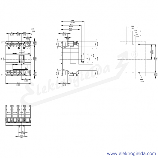 Rysunek wymiarowy Rysunek wymiarowy