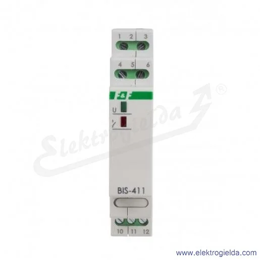 Przekaźnik impulsowy BIS-411M-LED, Un 230V, 1NO, max 16A Przekaźnik impulsowy BIS-411M-LED, Un 230V, 1NO, max 16A