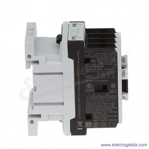 Stycznik BF2510A110 110VAC Ith 32A AC3/400V 12,5KW, 1NO Stycznik BF2510A110 110VAC Ith 32A AC3/400V 12,5KW, 1NO