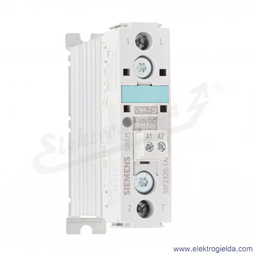 Stycznik półprzewodnikowy 3RF2320-1AA44  AC 51 20 A 40°C, 48-460VAC, 4..30VDC, zaciski śrubowe Stycznik półprzewodnikowy 3RF2320-1AA44  AC 51 20 A 40°C, 48-460VAC, 4..30VDC, zaciski śrubowe