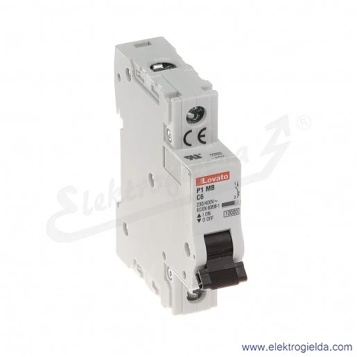 Wyłącznik nadprądowy P1MB1PC06 C6A 1P 10kA AC Wyłącznik nadprądowy P1MB1PC06 C6A 1P 10kA AC