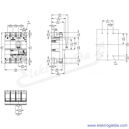 Rysunek wymiarowy Rysunek wymiarowy