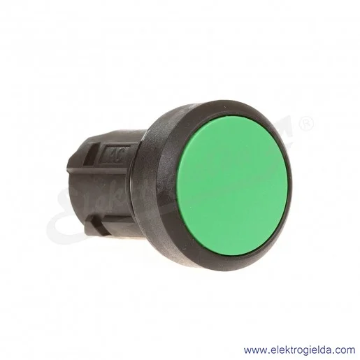 Napęd przycisku 3SU1000-0AB40-0AA0  22mm, okrągły z tworzywa, zielony płaski, z samopowrotem