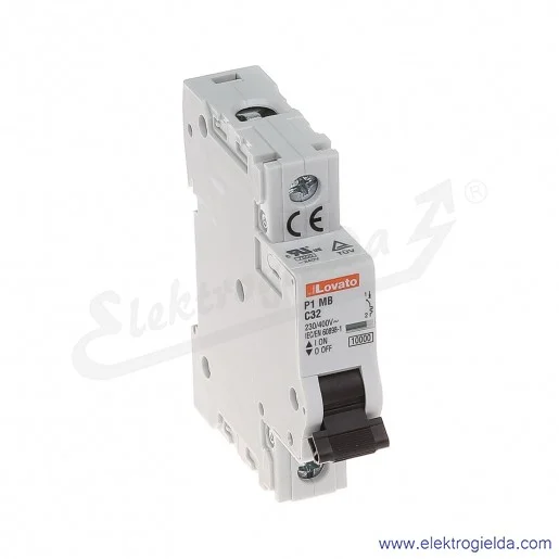 Wyłącznik nadprądowy P1MB1PC32 C32A 1P 10kA AC Wyłącznik nadprądowy P1MB1PC32 C32A 1P 10kA AC