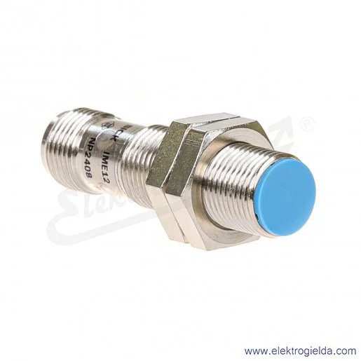Czujnik indukcyjny 1040763 IME12-04BPSZC0K 10..30VDC, zasięg 4mm, PNP NO, tuleja M12, przyłącze M12 4P Czujnik indukcyjny 1040763 IME12-04BPSZC0K 10..30VDC, zasięg 4mm, PNP NO, tuleja M12, przyłącze M12 4P