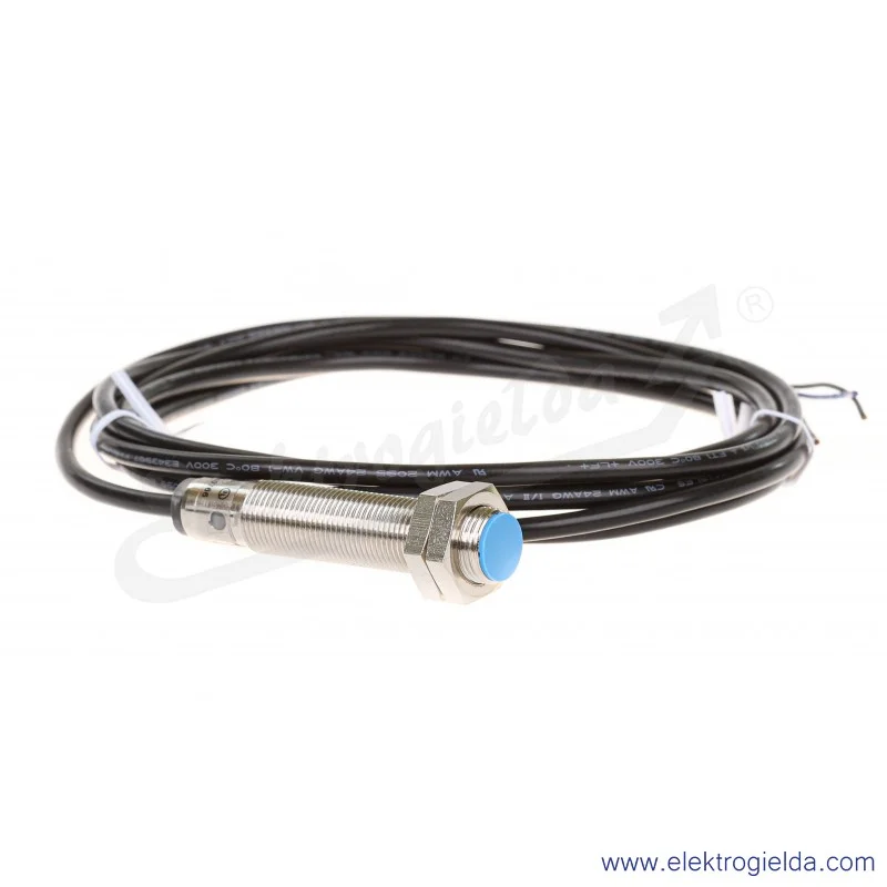Czujnik indukcyjny 1040766 IME12-04BPSZW2S 10..30VDC, zasięg 4mm, PNP NO, tuleja M12, przewód 2m Czujnik indukcyjny 1040766 IME12-04BPSZW2S 10..30VDC, zasięg 4mm, PNP NO, tuleja M12, przewód 2m
