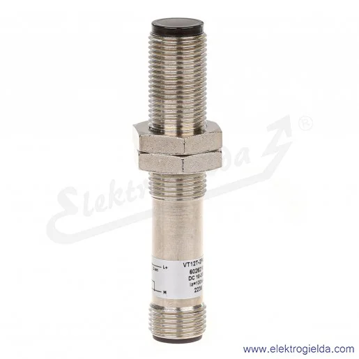 Czujnik odbiciowy 6026216 VT12T-2P430 10..30VDC, 0..340mm, PNP Dark-ON i Light-ON, obudowa M12, przyłącze M12 4P Czujnik odbiciowy 6026216 VT12T-2P430 10..30VDC, 0..340mm, PNP Dark-ON i Light-ON, obudowa M12, przyłącze M12 4P