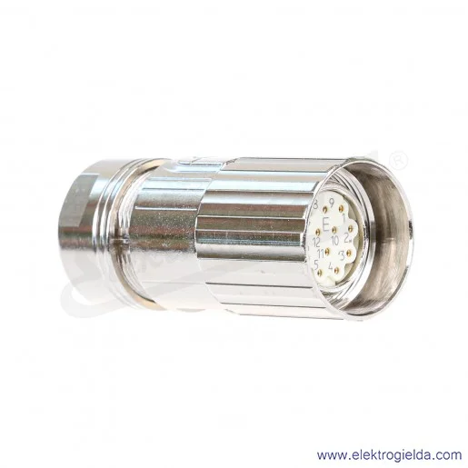 Gniazdo proste 6027538 DOS-2312-G M23 12PIN do lutowania Gniazdo proste 6027538 DOS-2312-G M23 12PIN do lutowania