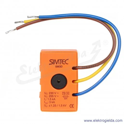 Ogranicznik przepięć 85303000 SM3D Simtec TYP 3(D) 3kA, do puszki Ogranicznik przepięć 85303000 SM3D Simtec TYP 3(D) 3kA, do puszki