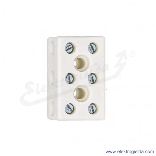 Złączka porcelanowa 80723516 CPO-15A-3P 10mm2, 3 torowa Złączka porcelanowa 80723516 CPO-15A-3P 10mm2, 3 torowa