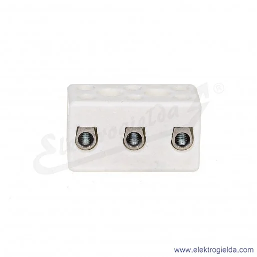 Złączka porcelanowa 80723516 CPO-15A-3P 10mm2, 3 torowa Złączka porcelanowa 80723516 CPO-15A-3P 10mm2, 3 torowa