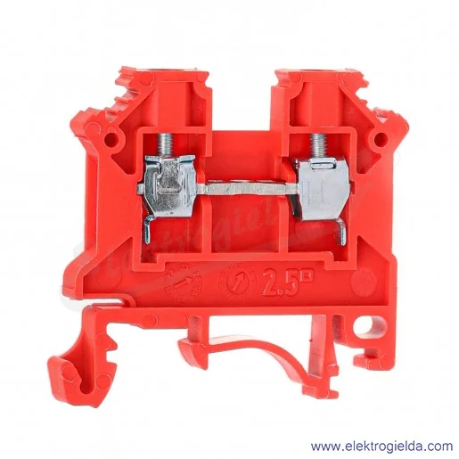 Złączka szynowa 11221311 ZSG1-2,5N czerwona 2.5mm2, szyna TS32 i TS35 Złączka szynowa 11221311 ZSG1-2,5N czerwona 2.5mm2, szyna TS32 i TS35