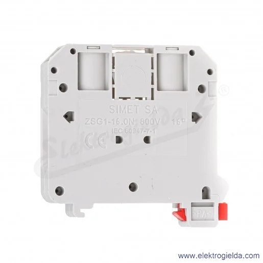 Złączka szynowa 11621312 ZSG1-16,0N szara 16mm2 Złączka szynowa 11621312 ZSG1-16,0N szara 16mm2