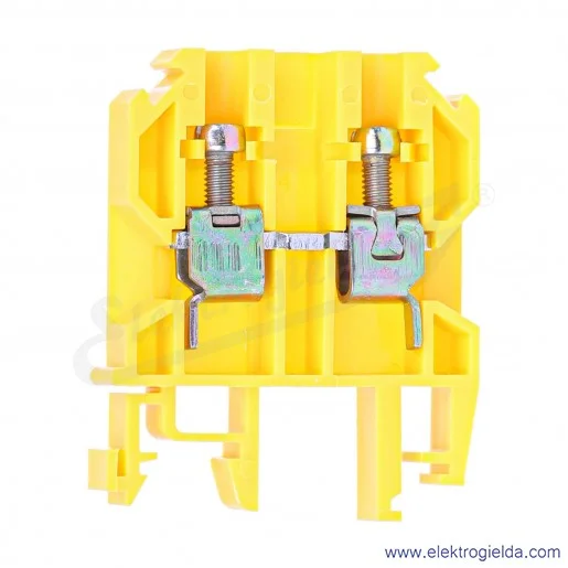 Złączka szynowa 12401312, ZUG 1-6,0 T-401, śrubowa, szara, 6mm2, 41A, 500V Złączka szynowa 12401312, ZUG 1-6,0 T-401, śrubowa, szara, 6mm2, 41A, 500V