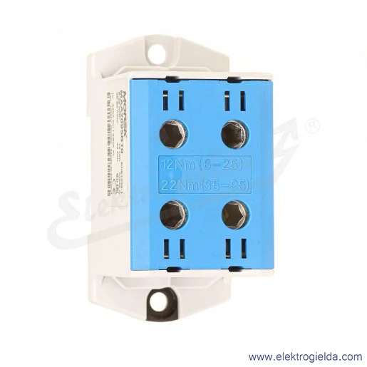 Złączka szynowa 89734003 6-95mm2 OTL 95-2 2xAL/CU niebieska rozgałęźna MAA2095B10 Złączka szynowa 89734003 6-95mm2 OTL 95-2 2xAL/CU niebieska rozgałęźna MAA2095B10