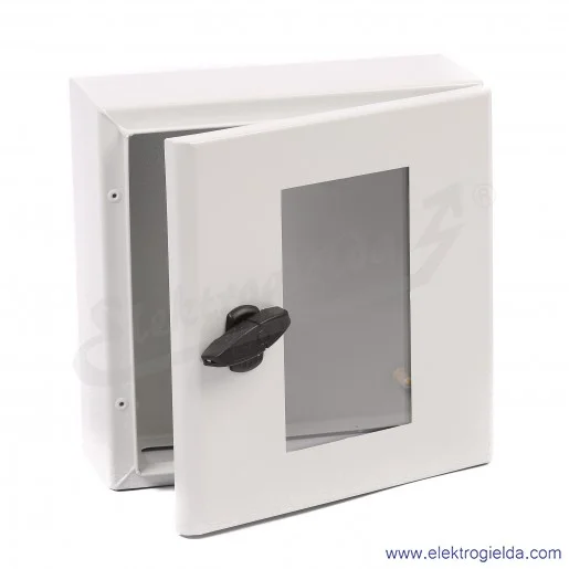 Obudowa metalowa NSYS3D3315T, 300x300x150mm, drzwi przezroczyste, IP66 Obudowa metalowa NSYS3D3315T, 300x300x150mm, drzwi przezroczyste, IP66