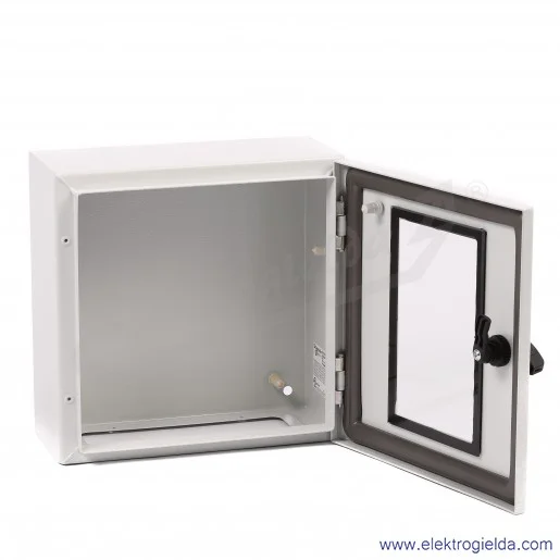 Obudowa metalowa NSYS3D3315T, 300x300x150mm, drzwi przezroczyste, IP66 Obudowa metalowa NSYS3D3315T, 300x300x150mm, drzwi przezroczyste, IP66